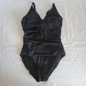 Pearl Wrap-Front One-Piece Swimsuit